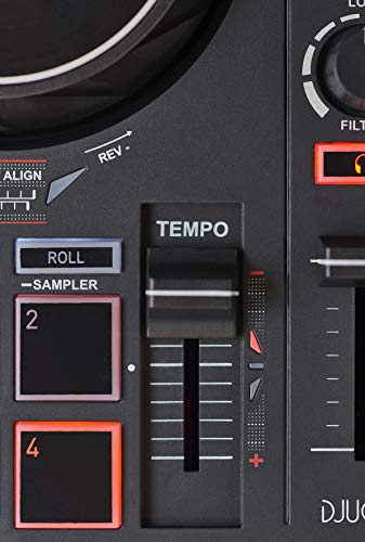 DJ controller with USB, 2 tracks, 8 pads, sound card F14788