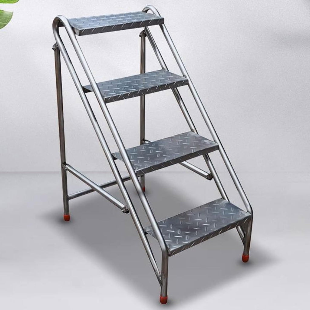 4 Step Steel Folding Ladder with Handrails N943