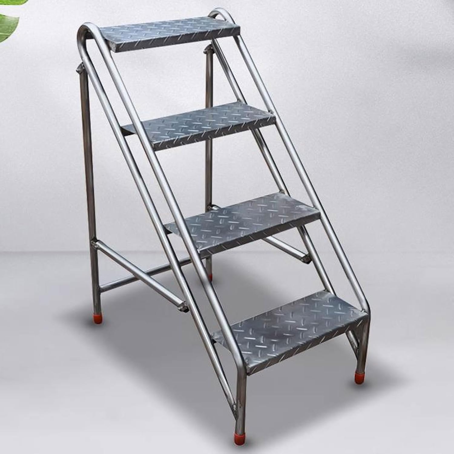 4 Step Steel Folding Ladder with Handrails N943