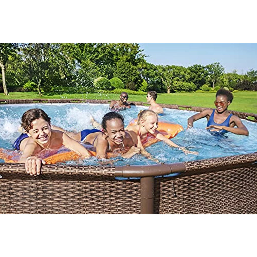 18' x 48" Round Metal Frame Above Ground Pool Set H331108