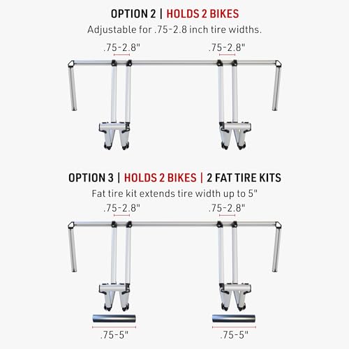 All-Aluminum Truck Bed 2 Bike Rack N6354