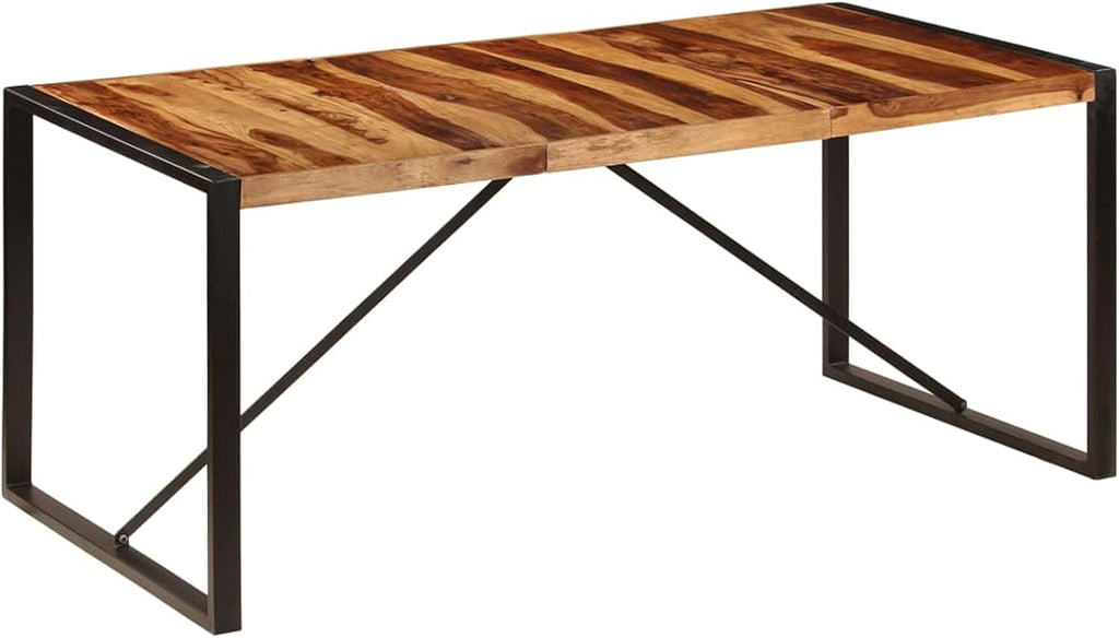 Solid Sheesham Wood Dining Table 70.9"x35.4"x29.5" H616