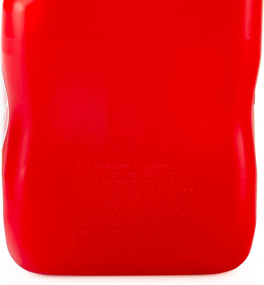 5.5-Gallon Square Motorsport Container (2 Pack) Red with 14" Deluxe Filler Hose (1 Pack) X924420