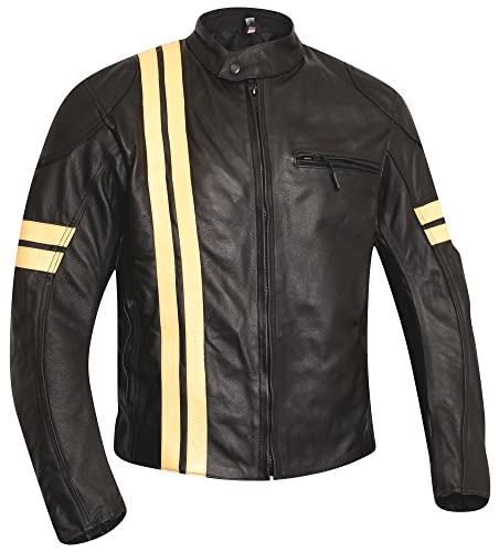 Leather Motorbike Motorcycle Jacket J417013