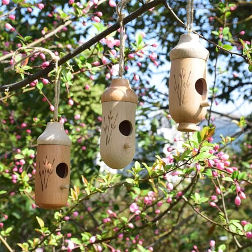 Wooden Hummingbird House Z503