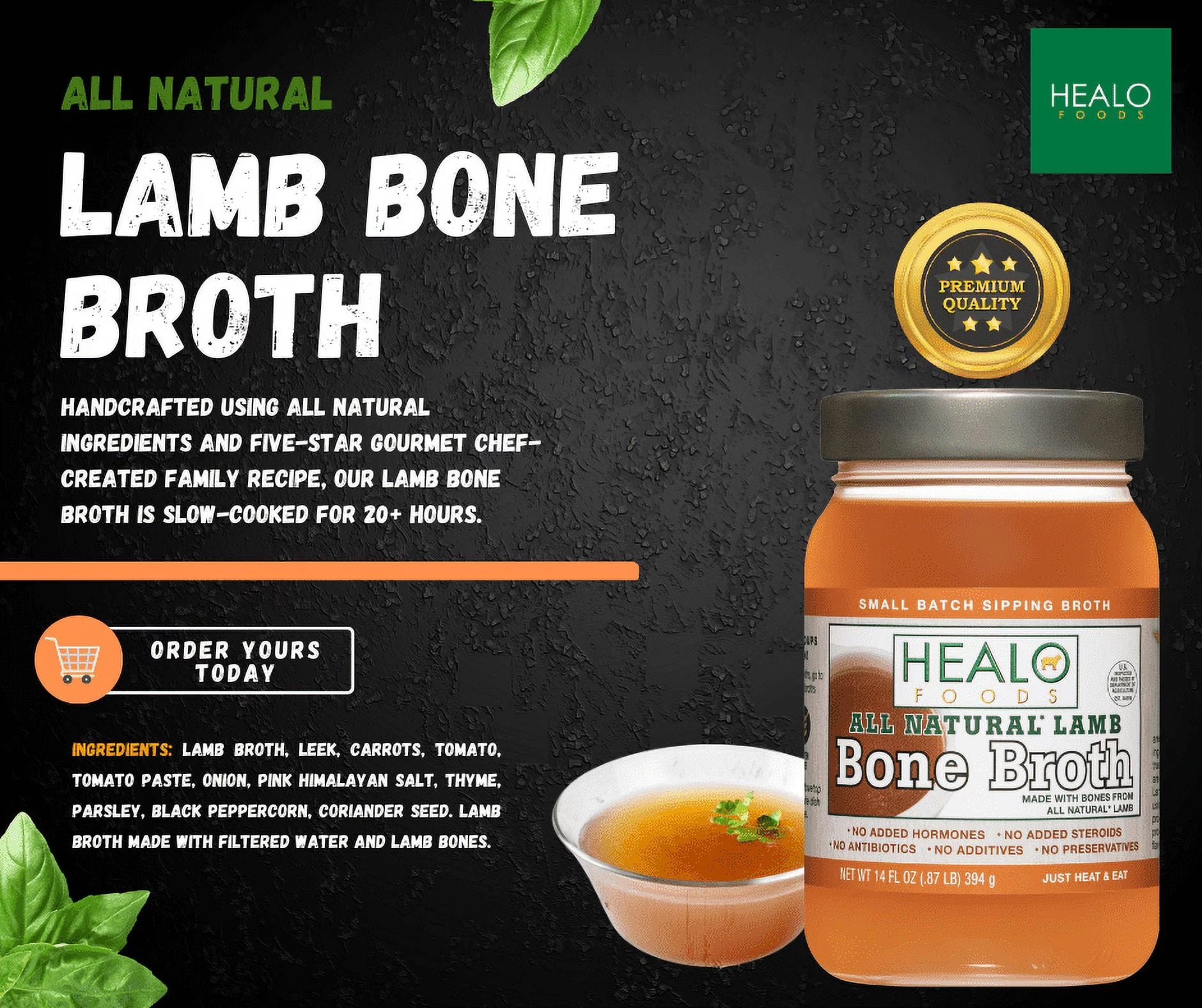 All Natural Lamb Bone Broth 6-Pack J483497