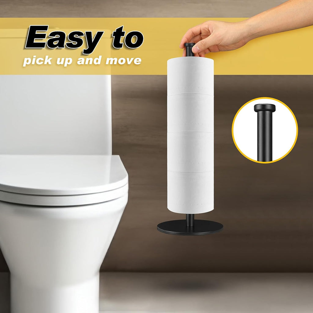 Solid Weighted Non-Slip Toilet Paper Holder Stand W2307