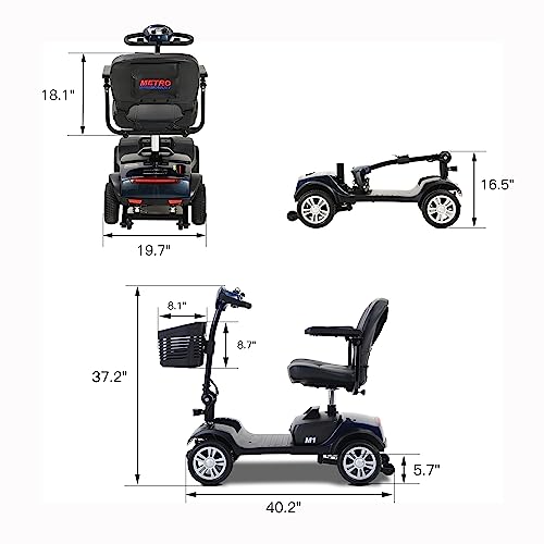 Silver Folding Electric Mobility Scooter F5186