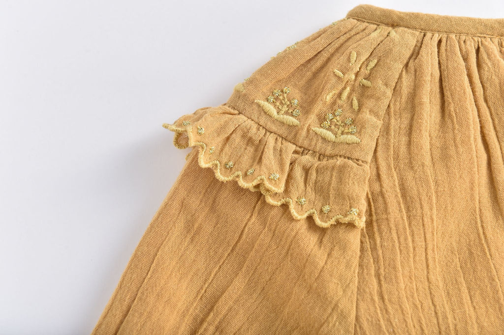 Louise Misha Iris Blouse - Caramel