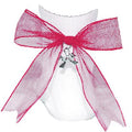 Net Charm Bow Anklet Socks - Coral