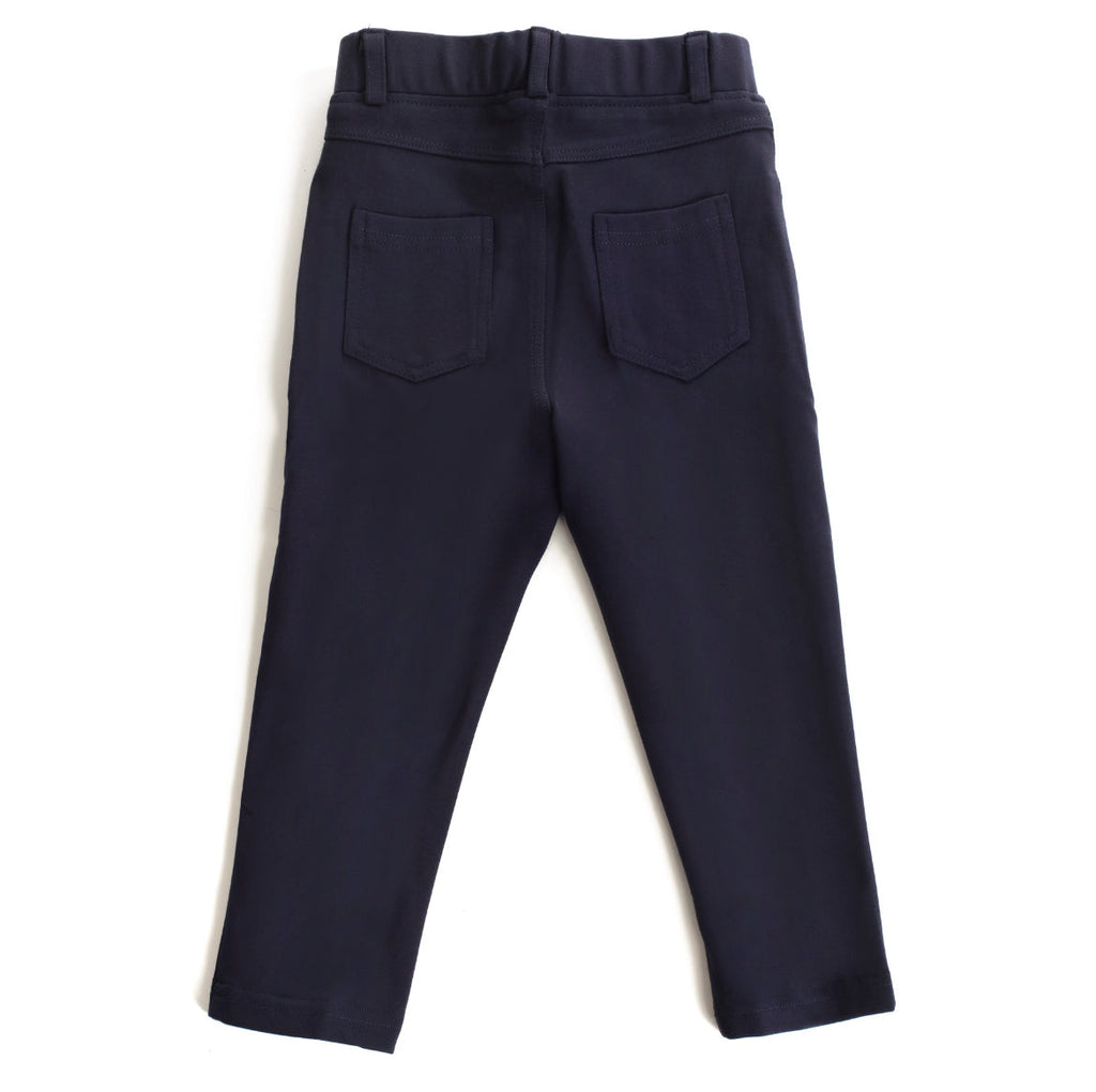 Ponte Kids Skinny Stretch Pull on Pants - Navy